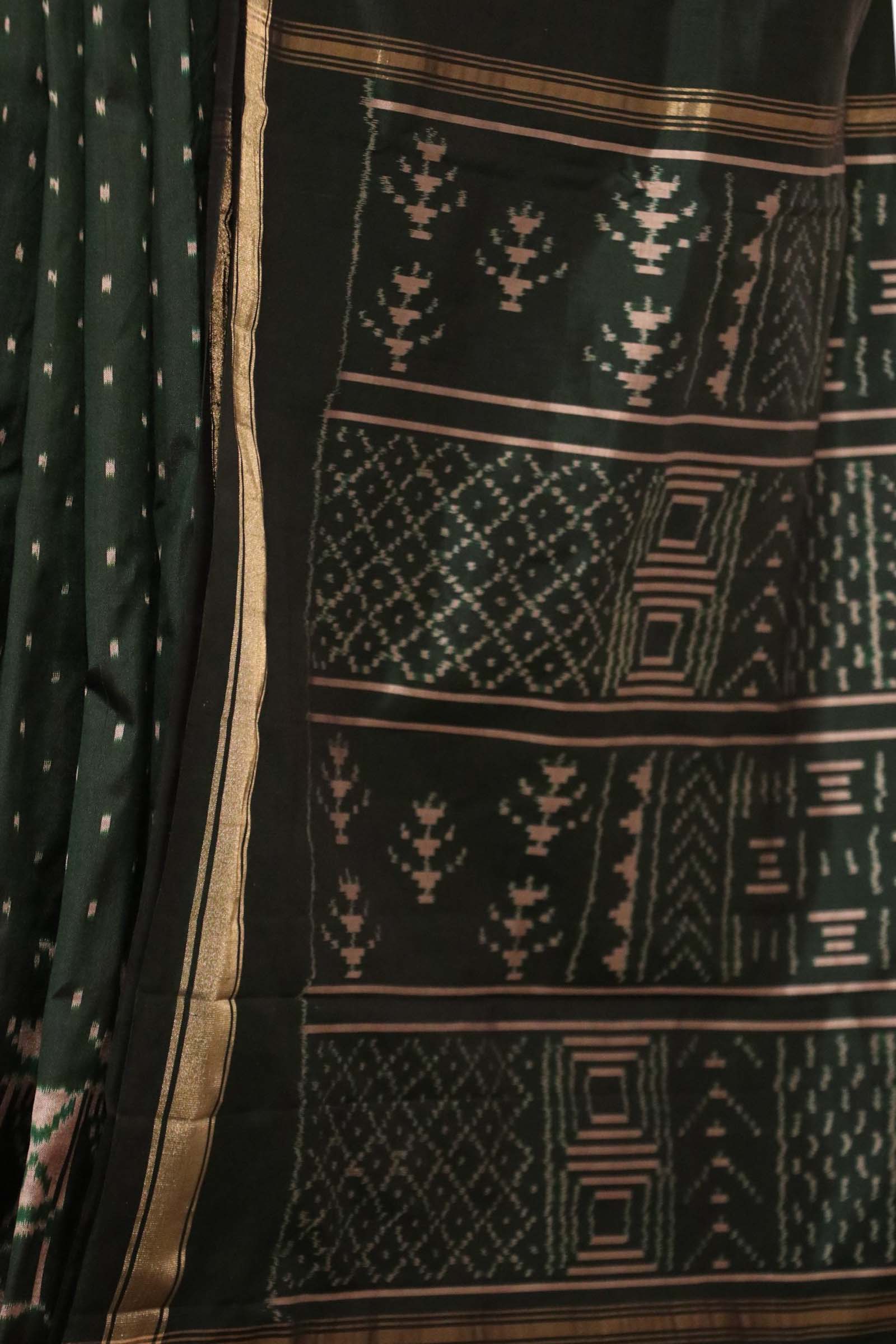 Pure Handloom Patola Ikat Silk Saree AL211722